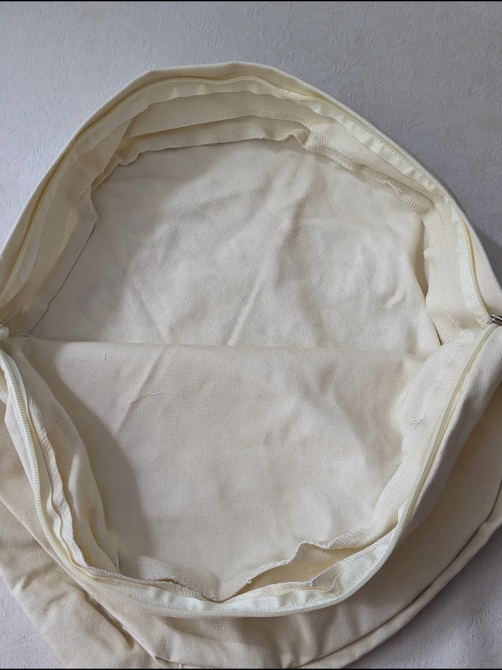 Hihealer Mandala Round Stool Slipcover Beige Cotton 15in Elasticized